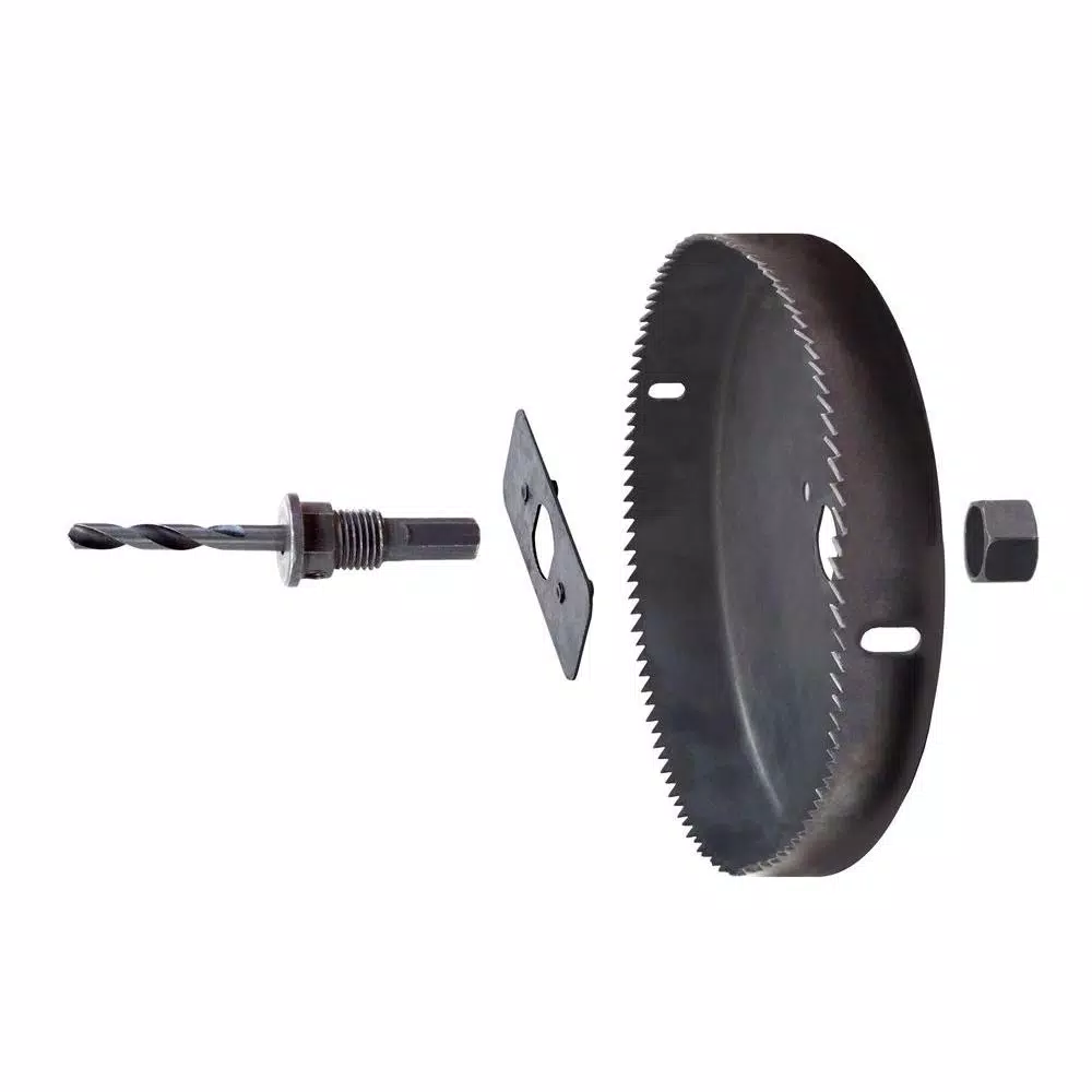 Eazypower 6 in. Carbon Steel Hole Saw with Mandrel for Cornhole Boards and Wood