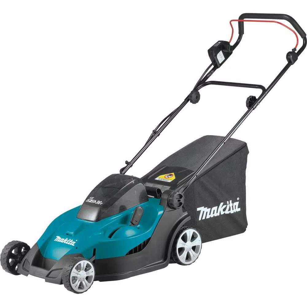 Makita 18V (36V) LXT Cordless Walk Behind Push Lawn Mower Kit, 17 in. Cutting Width, 5.0 Ah Batteries
