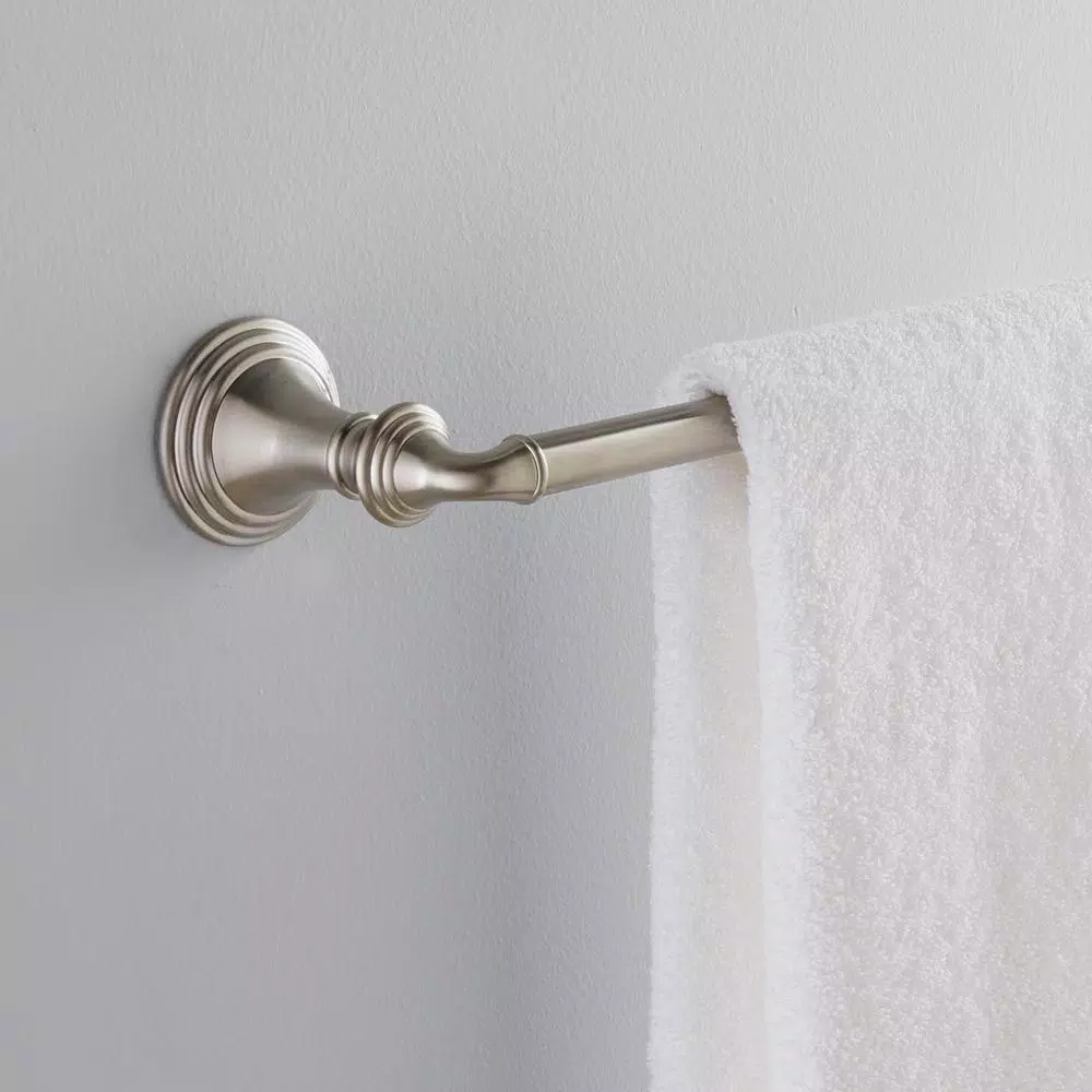 KOHLER Devonshire 24 in. Single Towel Bar in Vibrant Brushed Nickel