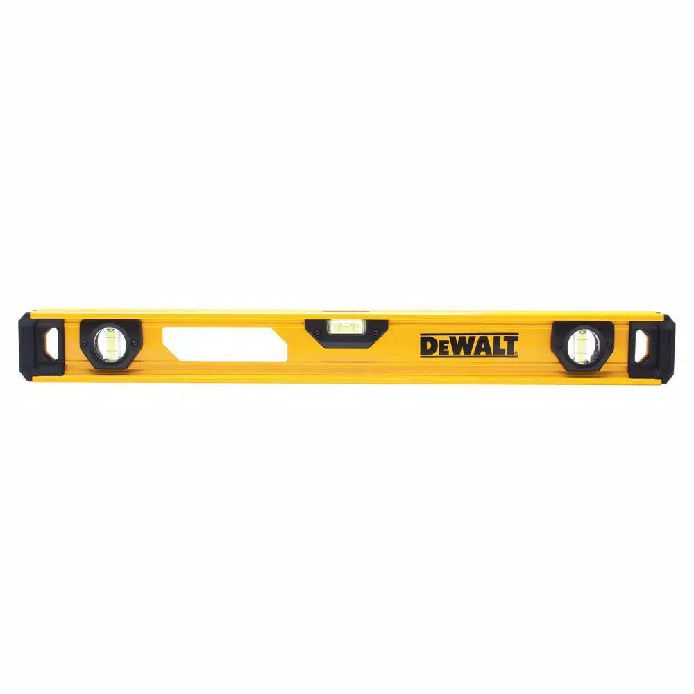 DEWALT 48 in. Aluminum I-Beam Level with Precision Block Vials and V-Groove Base