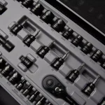 Stanley 50-Piece 3/8 in. Drive SAE and Metric Ratchet and Socket Set with Black Chrome Finish thumbnail 4
