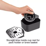 Hamilton Beach FlexBrew Black Single Serve Plus Coffee Maker - Brews Pods or Ground Coffee thumbnail 9