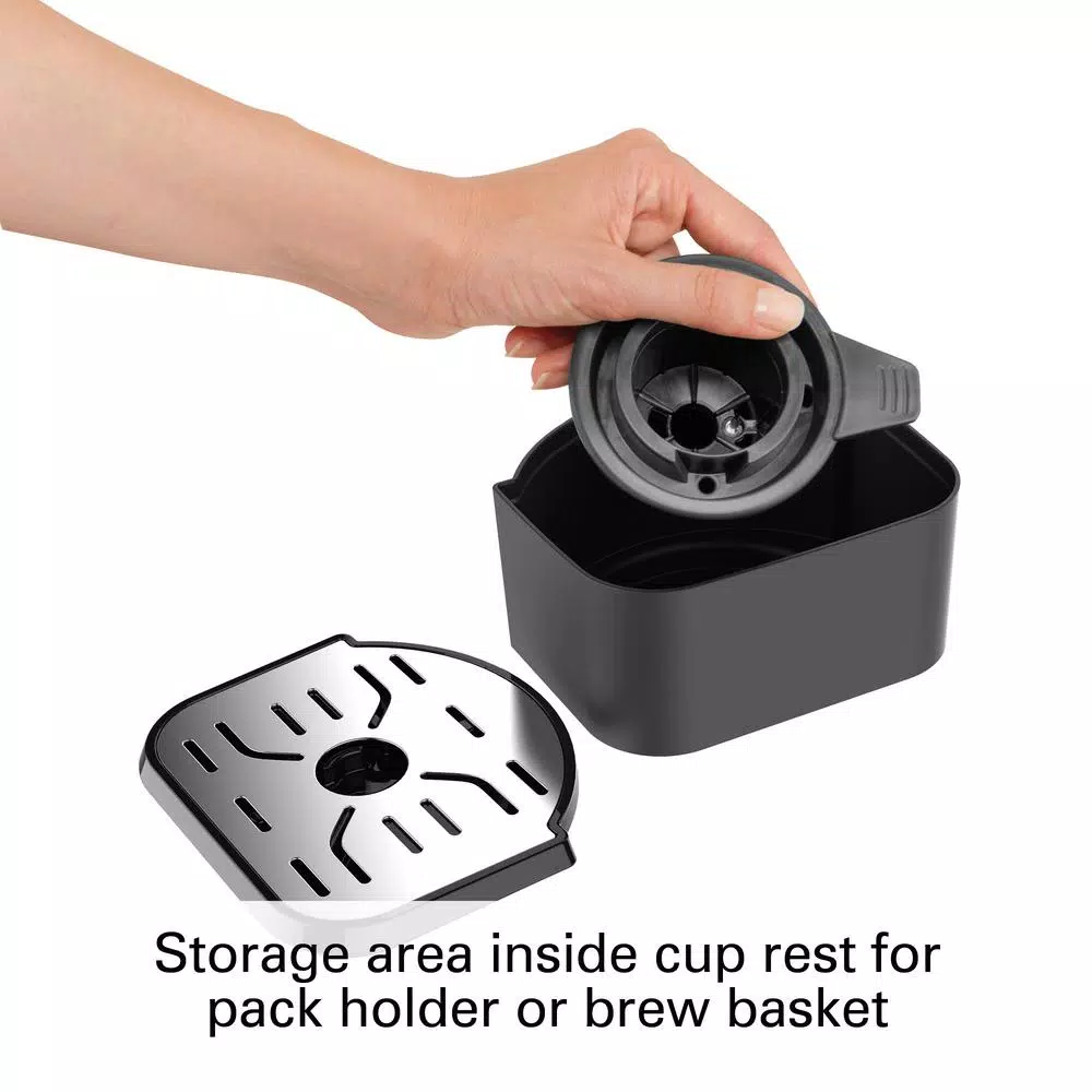 Hamilton Beach FlexBrew Black Single Serve Plus Coffee Maker - Brews Pods or Ground Coffee