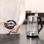 OXO 7.4-Cup Black Stainless Steel Cordless Electric Kettle, 1.75L with Auto Shut-Off thumbnail 4