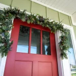 Village Lighting Company 9 ft. Pre-Lit LED Rustic White Berry Garland with Pinecones and Greenery thumbnail 3