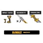 DEWALT MAXFIT Right Angle Magnetic Attachment & 14-Piece Black Oxide Drill Bit Set thumbnail 2