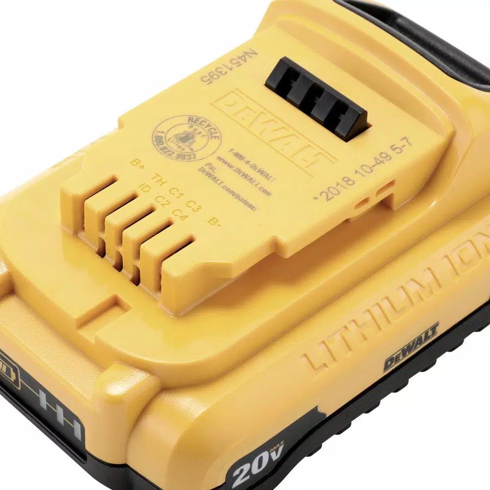 DEWALT 20V MAX Compact Lithium-Ion 3.0 Ah Battery Pack, 8-Pack