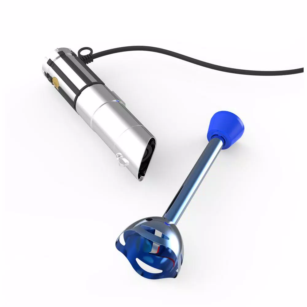 Pangea Brands Anakin Skywalker 6-Speed Blue and Silver Immersion Blender, 300W Corded Handheld Mixer