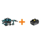 Makita 18V LXT Brushless Cordless 2-Piece Combo Kit (Hammer Drill & Impact Driver) with 5.0 Ah Battery thumbnail 1