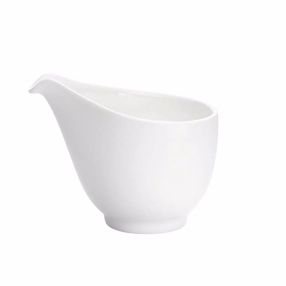Oneida Sant' Andrea Tenor 5 oz. White Porcelain High Alumina Creamers, Set of 36