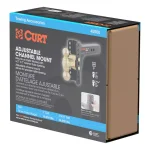CURT Adjustable Channel Mount Trailer Hitch Ball Mount with Dual Ball, 2 in. Shank, 14,000 lbs. Capacity thumbnail 5