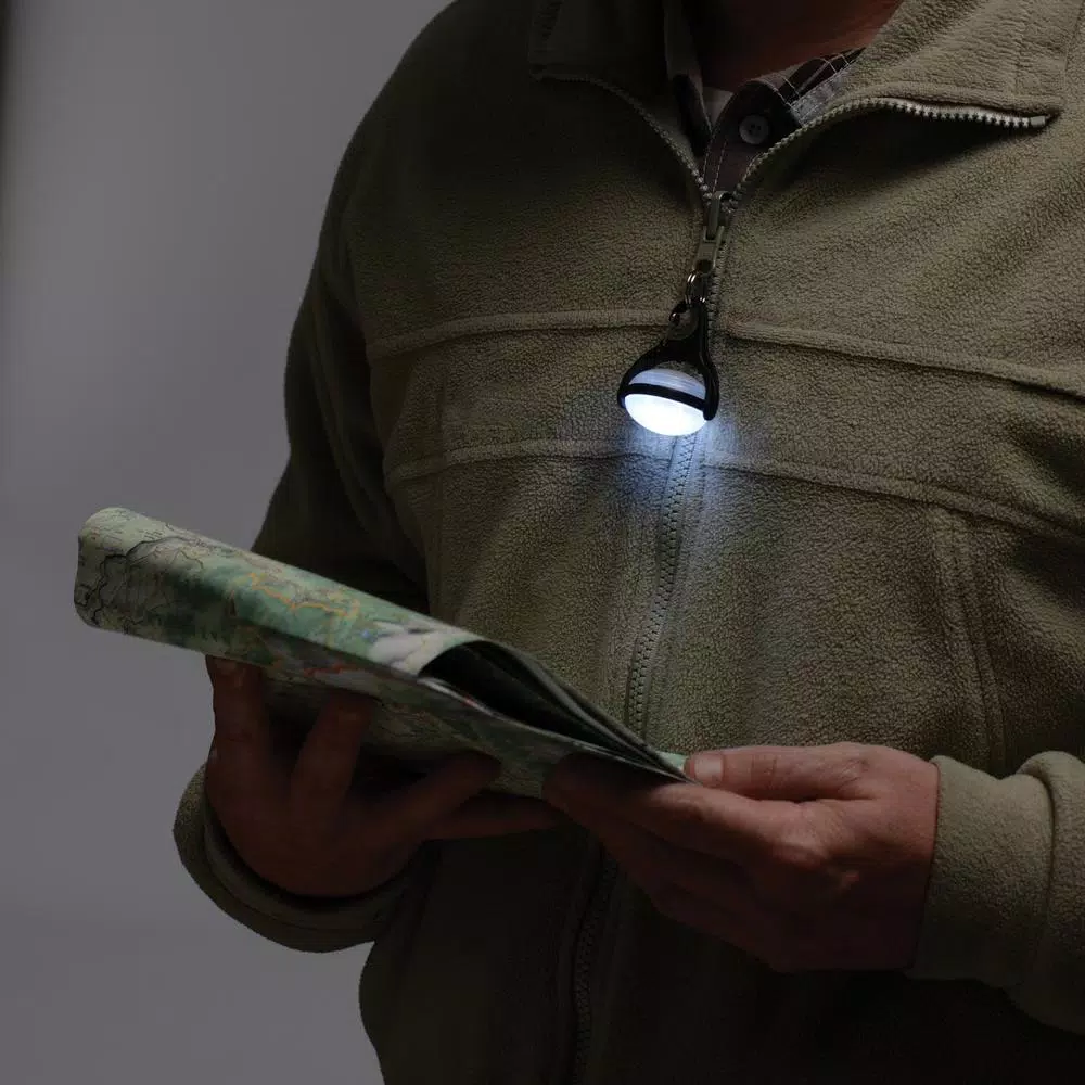 Nite Ize MoonLit LED Micro Lantern - Compact Water-Resistant Carabiner Clip Light