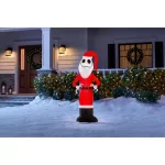 Disney Nightmare Before Christmas 4 ft. Jack Skellington as Santa Inflatable Holiday Decoration thumbnail 2