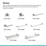 KRAUS Ventus Bathroom Robe and Towel Hook, Brushed Nickel thumbnail 7
