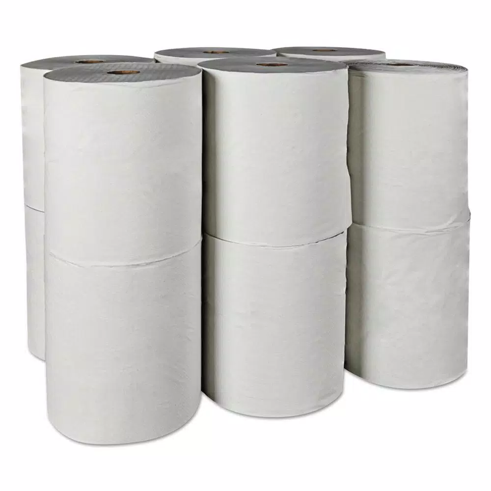 Scott Essential 100% Recycled Fiber Hard Roll Towels, White, 8 in. x 800 ft, 12 Rolls per Carton