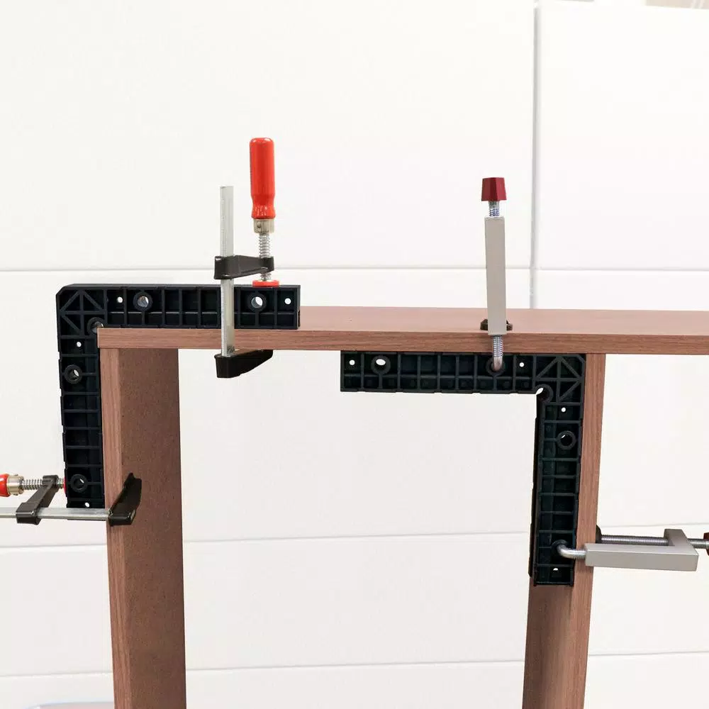 Milescraft 8-Piece Positioning Square and Fence Clamp Bundle for Woodworking Assembly