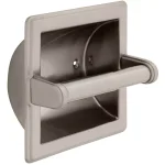 Franklin Brass Jamestown Recessed Toilet Paper Holder with Beveled Edges, Brushed Nickel thumbnail 5
