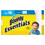 Bounty Essentials Select-A-Size White Paper Towels, 12 Big Rolls thumbnail 1