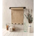 Unbranded 22 in. Farmhouse Note Roll Memo Board with 4 Brass Clips and Metal Frame thumbnail 3