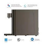 Brio Tri-Temp 2-Stage Countertop Bottleless Water Cooler with UV Self-Cleaning, Black thumbnail 6