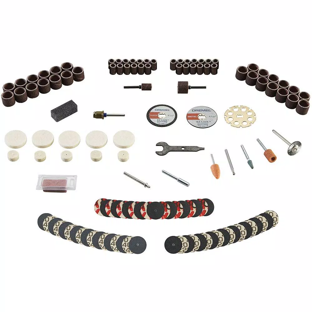 Dremel 130-Piece Rotary Tool Accessory Kit with 36 in. Flex-Shaft Attachment