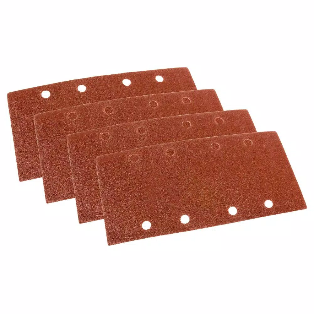 WEN 1/3 Sheet Sander Hook-and-Loop Sandpaper Assorted Grits, 12-Pack