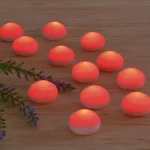 LUMABASE Red Floating Blimp LED Lights, Waterproof Battery Operated Decorative Lights (12-Count) thumbnail 3