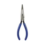 Southwire 7 in. Long-Nose Pliers with Side Cutter and Dipped Handles thumbnail 1