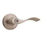 Kwikset Balboa Satin Nickel Exterior Entry Door Lever thumbnail 1