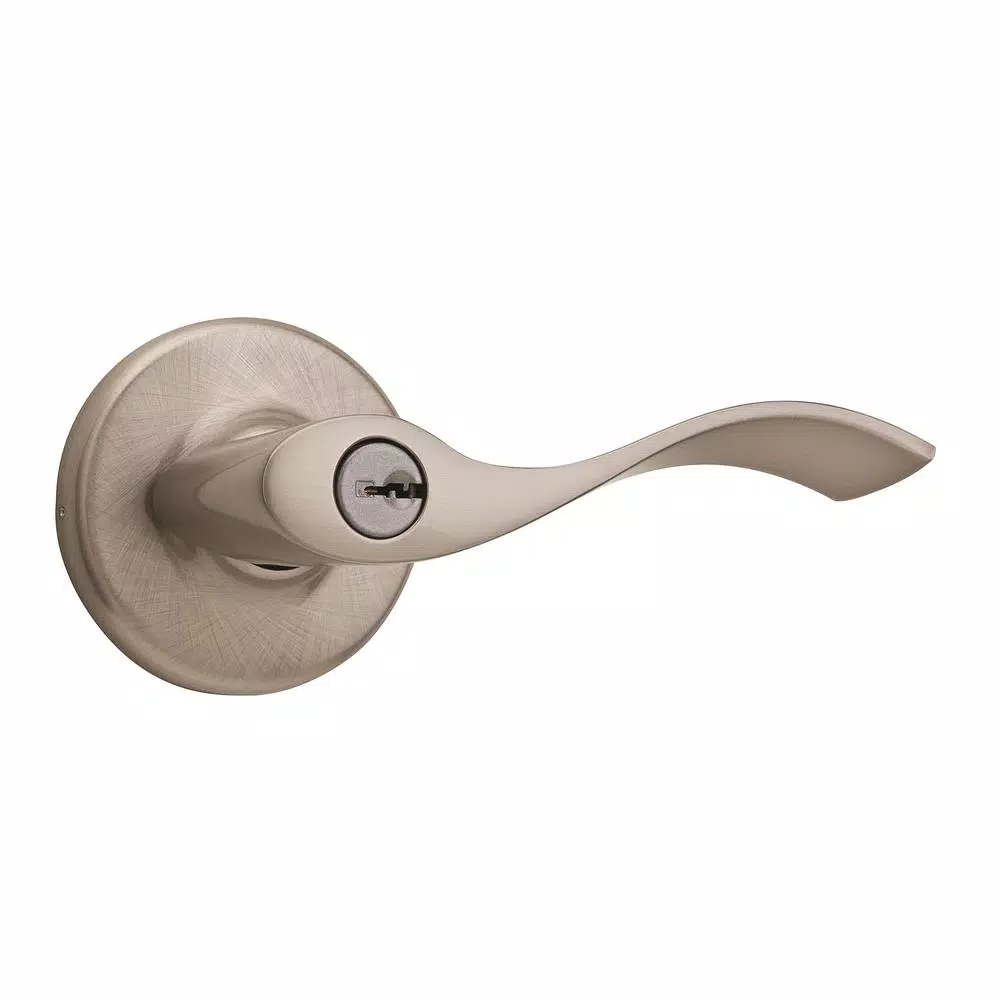 Kwikset Balboa Satin Nickel Exterior Entry Door Lever