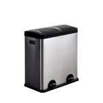 Step N' Sort 16-Gallon 2-Compartment Stainless Steel Trash Can and Recycling Bin thumbnail 1