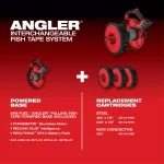 Milwaukee M18 FUEL ANGLER 18V Cordless Pulling Fish Tape Powered Base (Tool-Only) thumbnail 7