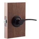 Copper Creek Scandinavian Kash Black Passage Lever Door Handle, Modern Interior Zinc Hardware thumbnail 2