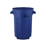 Suncast Commercial Suncast 44 Gallon Commercial Heavy Duty Resin Trash Can, Blue thumbnail 1