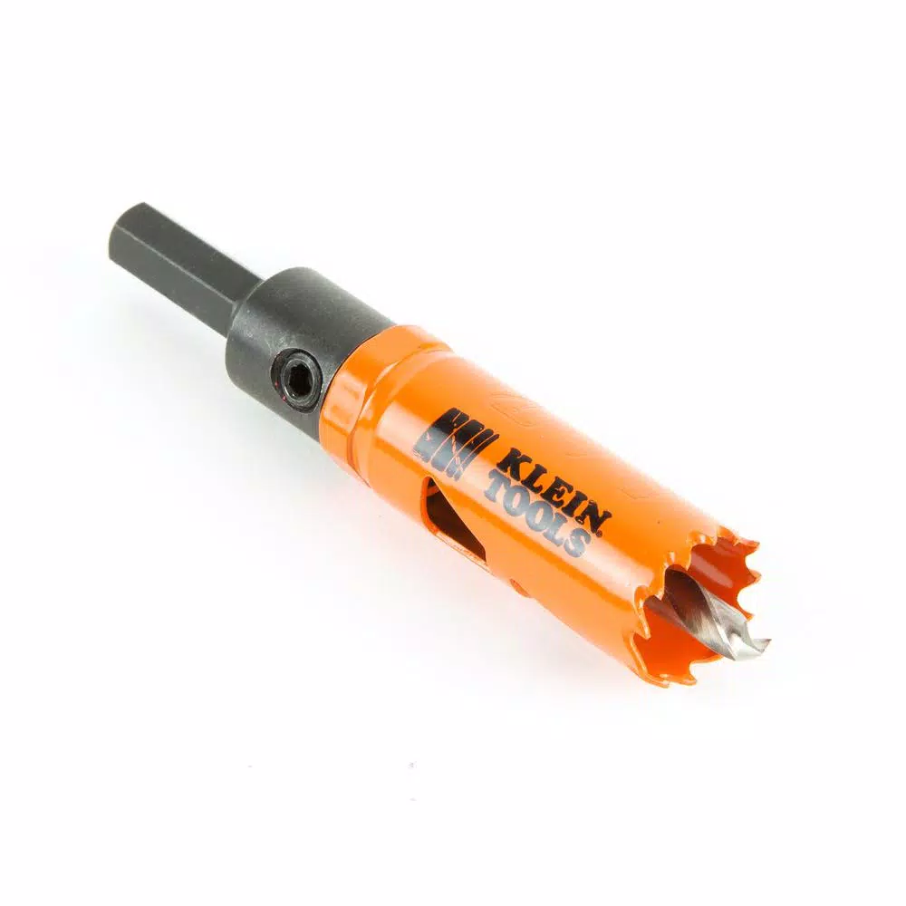 Klein Tools Bi-Metal Hole Saw Set with Arbor, 3-Piece Multi-Purpose Drill Bit Set