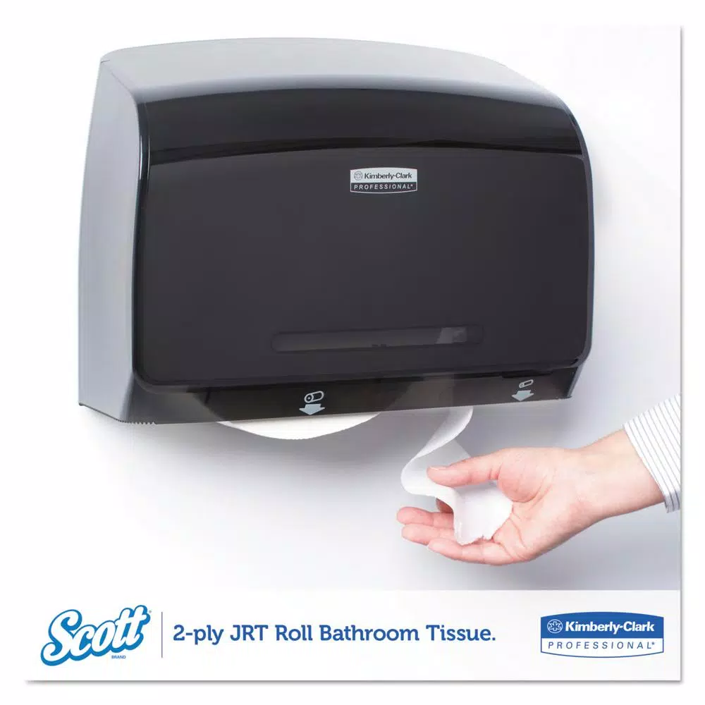 Kimberly-Clark PROFESSIONAL Scott Jumbo Roll Bath Tissue, 2-Ply White, 2000 ft. per Roll (6 Rolls)