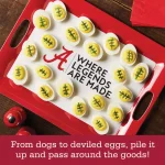 College Kitchen Collection Alabama Crimson Tide Serve 'n Score Party Platter, 16 x 12.5-Inch, Crimson Red thumbnail 6