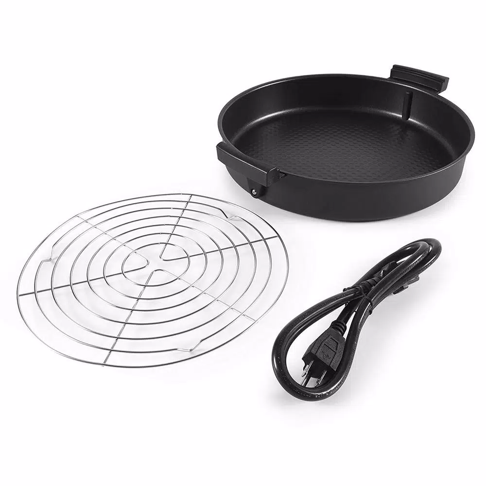 Aroma 4.7 Qt. Black Electric Air Fryer Multi-Cooker