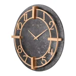 Bulova Gotham 15.5 in. Round Wall Clock with Granite Tone Finish and Quartz Movement thumbnail 2