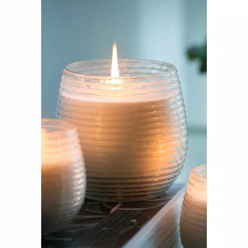 A & B Home Gold Foil Earl Grey Scented Soy Wax Candle, 3.5 in.
