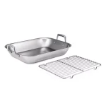 Tramontina Gourmet Prima 10 Qt. Stainless Steel Roasting Pan with Basting Rack thumbnail 1