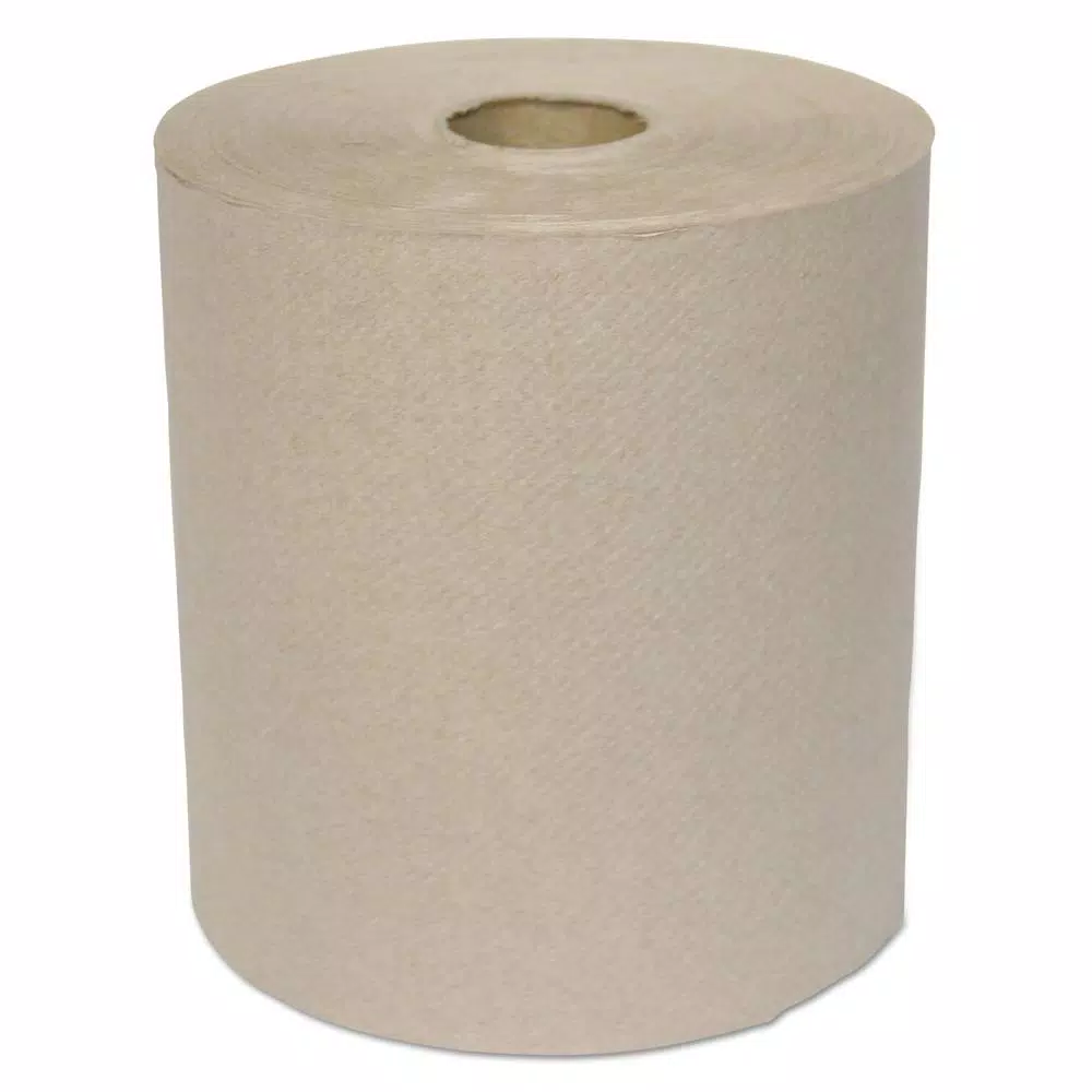 GEN Hardwound Roll Towels 1-Ply Kraft 8" x 700 ft, 6 Rolls per Carton