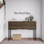 Lavish Home "Home Sweet Home" Metal Cutout Wall Sign, Black Farmhouse Decor thumbnail 4