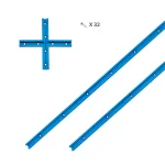 POWERTEC 48 in. Universal T-Track Kit with Intersection Kit and Wood Screws thumbnail 1