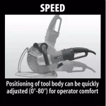 Makita 15 Amp 14 in. Corded Electric Angle Cutter with SJS Technology and AC/DC Switch thumbnail 7