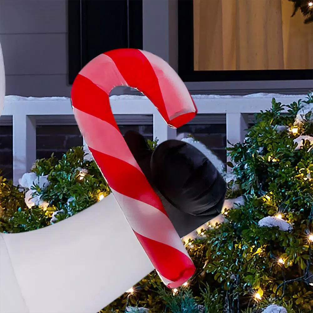Home Accents Holiday Airblown Inflatables 6.5 ft. Snowman Christmas Yard Decoration with LED Lights