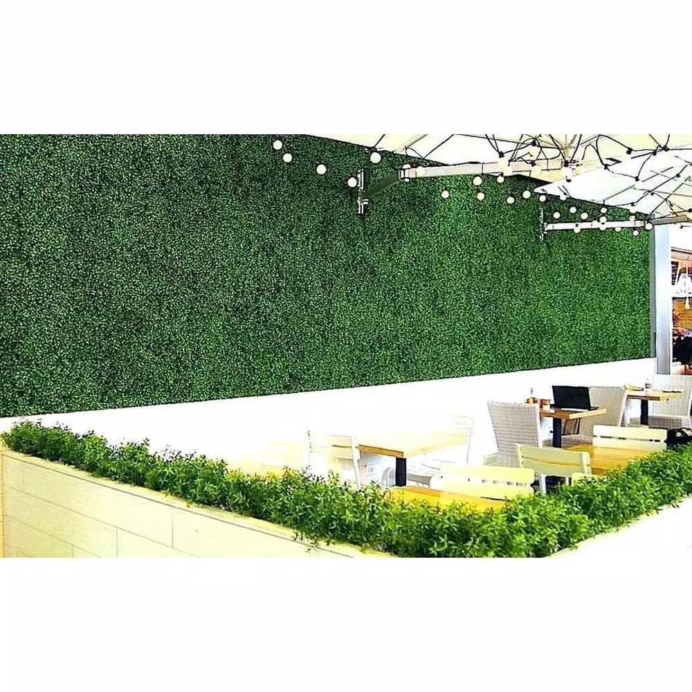 Ejoy GorgeousHome Artificial Boxwood Hedge Greenery Panels, Milan 20 x 20 in. (12-Pack)