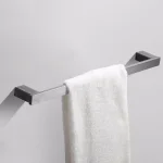 Boyel Living Stainless Steel 4-Piece Bathroom Accessories Set - Silver Wall Mounted Hardware Kit thumbnail 2