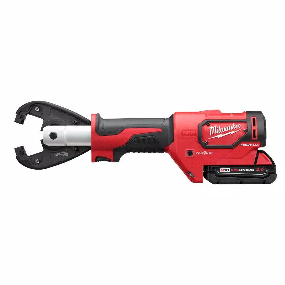 Milwaukee M18 FORCE LOGIC 6-Ton Cordless Utility Crimping Kit with D3 Grooves and Fixed O Die
