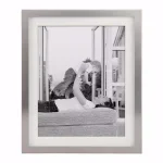 Stonebriar Collection Silver Metal Shadow Box Picture Frame Set, 5-Piece Gallery Wall Decor with White Mats thumbnail 7